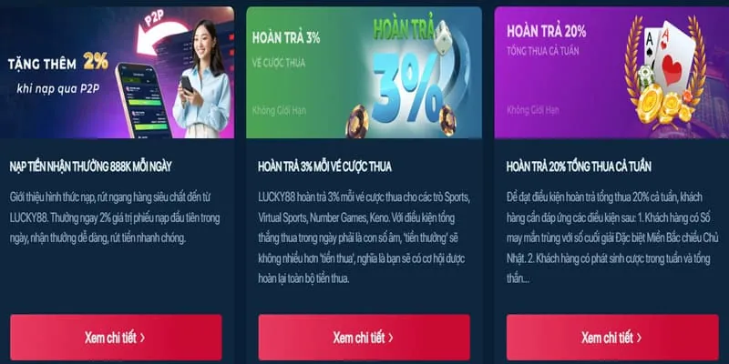 Ưu đãi hoàn trả cao hơn cho thành viên VIP betvnd9 link mới